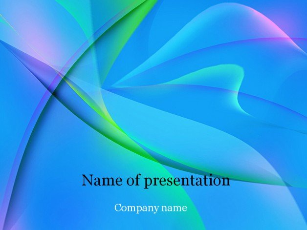 Blue fantasy powerpoint template