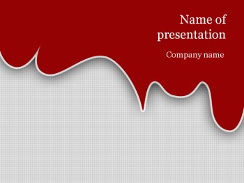 Red blood Powerpoint template