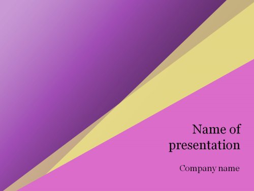 Pink yellow Powerpoint template