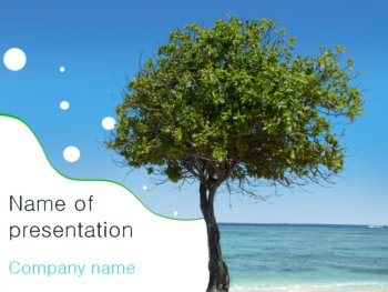Sea Tree PowerPoint template