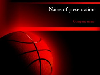 NBA Game PowerPoint template