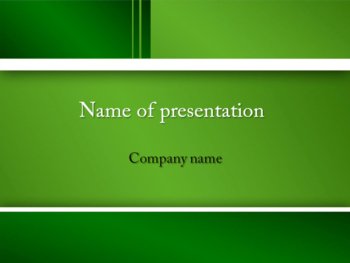 Green Feel PowerPoint template