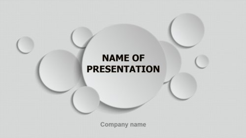 Circles Game PowerPoint template