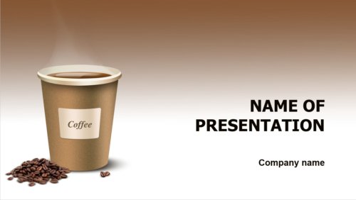 Coffee Cup PowerPoint template