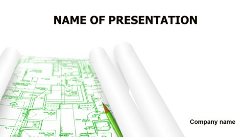 Engineer Drawing PowerPoint template
