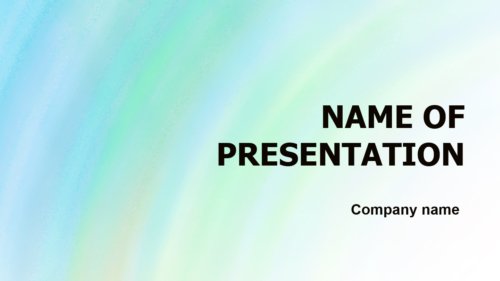 Aquamarine PowerPoint template