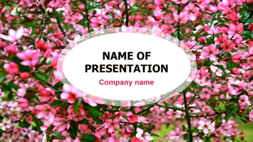Blossom Garden PowerPoint template