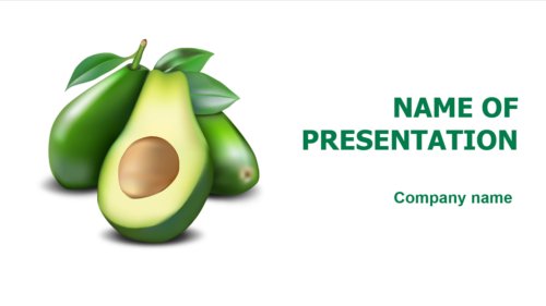 Green Avocado PowerPoint template