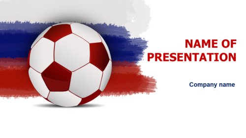 Rusian Soccer PowerPoint template