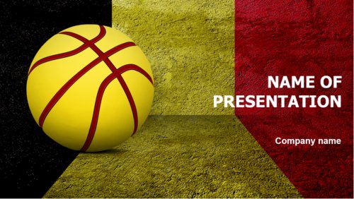 Belgium Basketball PowerPoint template