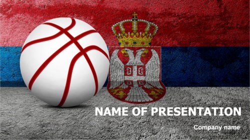 Serbian Basketball PowerPoint template