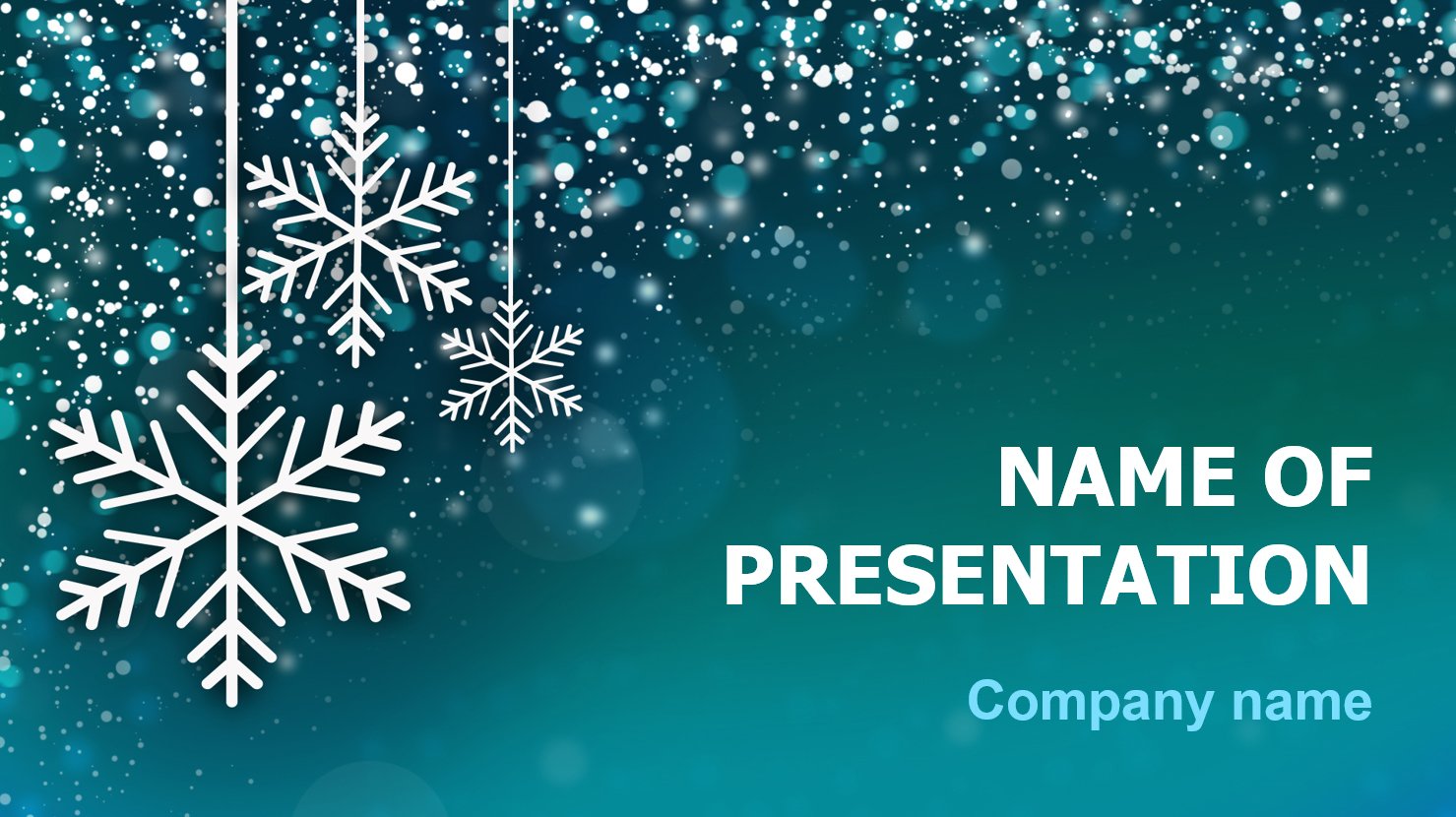 Download free Free Cold Season PowerPoint theme for presentation Inside Snow Powerpoint Template