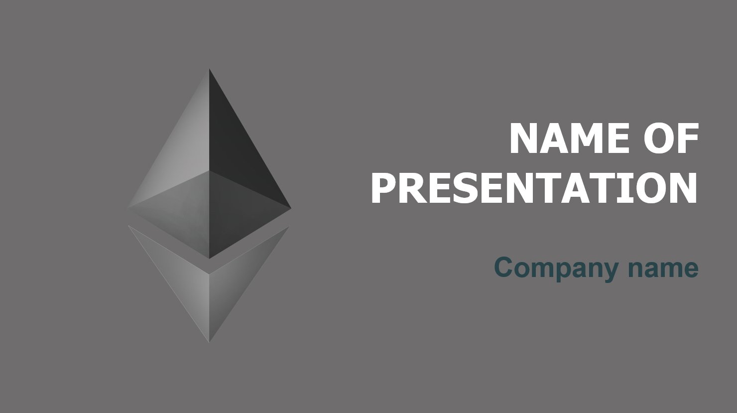 Ethereum Price powerpoint template presentation